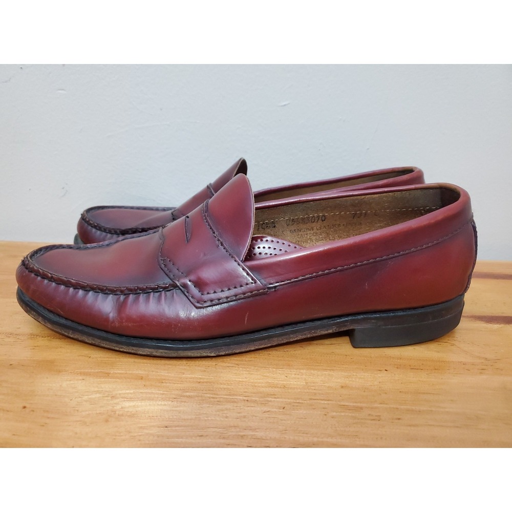 GH Bass Weejuns Penny Loafers Men's 10.5 Leather Slip On Dress‎ Shoes Oxblood
